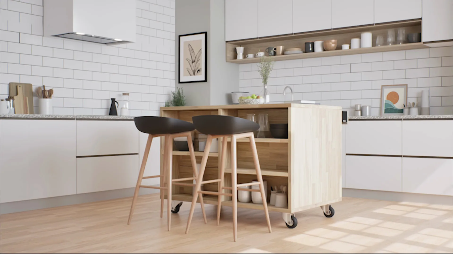 Real-Time Interior Walkthrough. An in-house sample: a kitchen interior walked through in real time in Unreal Engine 5.