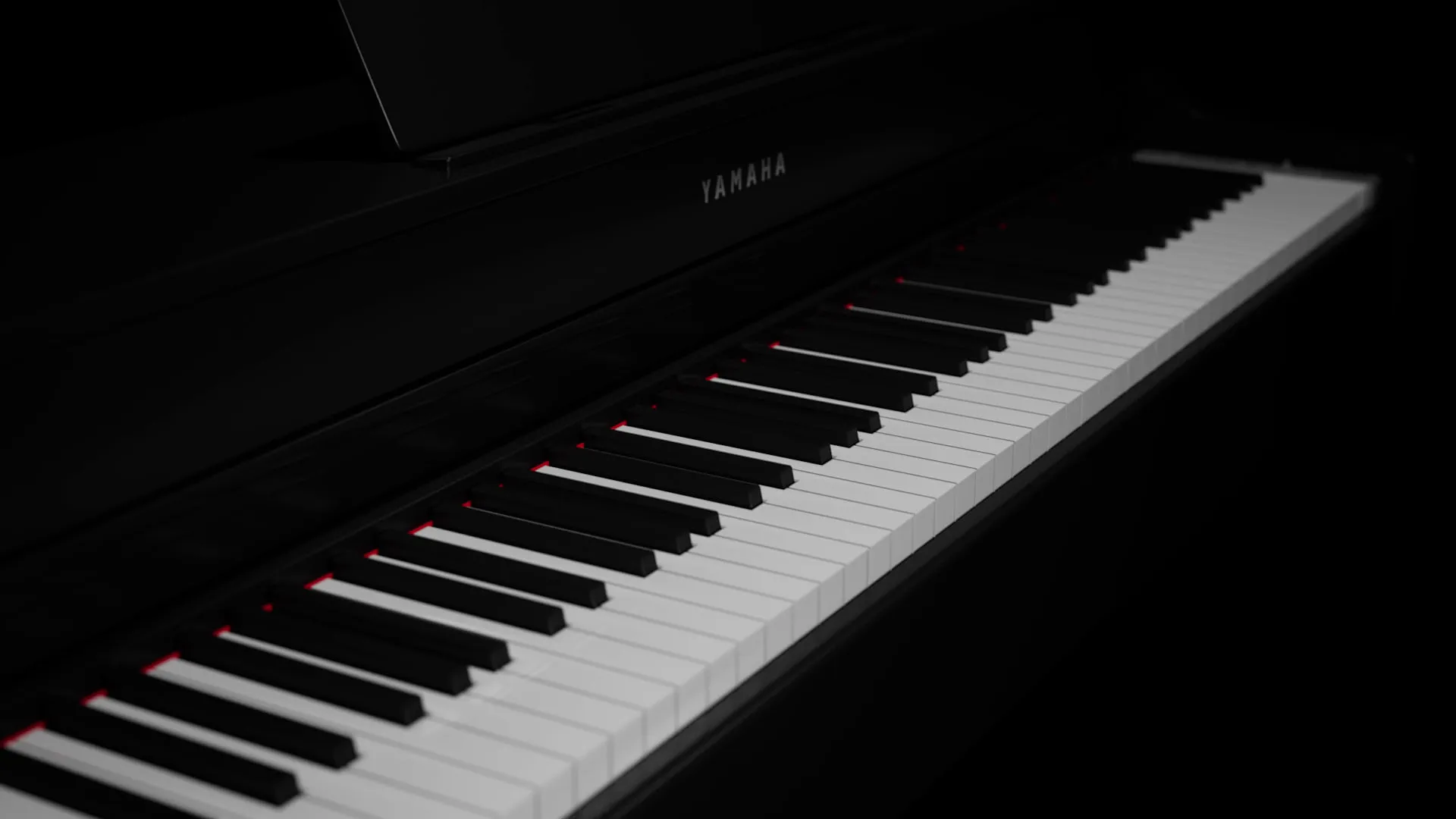 Digital Piano Product Film. An in-house film built around dramatic lighting on a high-gloss instrument.