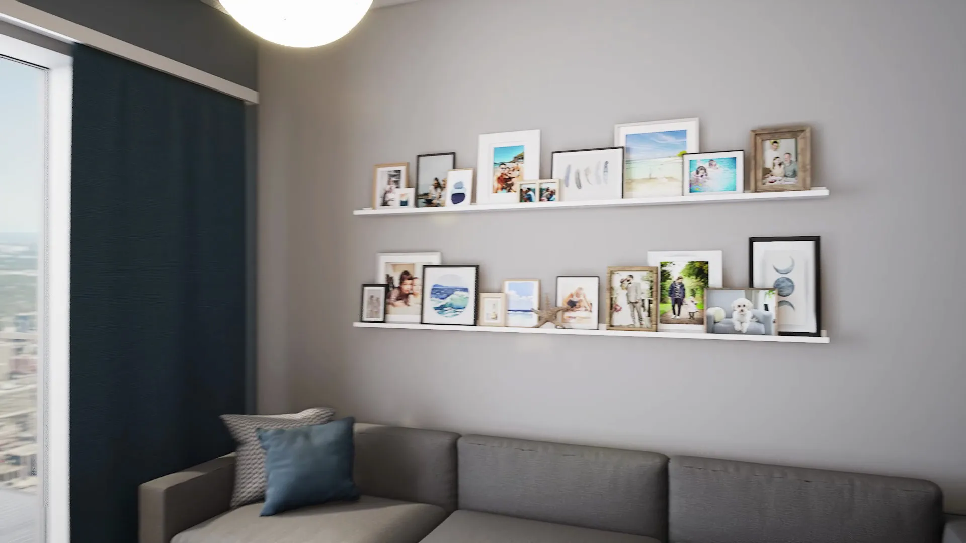 Capstone Products Display. A real Hudson-waterfront apartment rebuilt in Unreal Engine 5 and furnished with the Wallniture range.